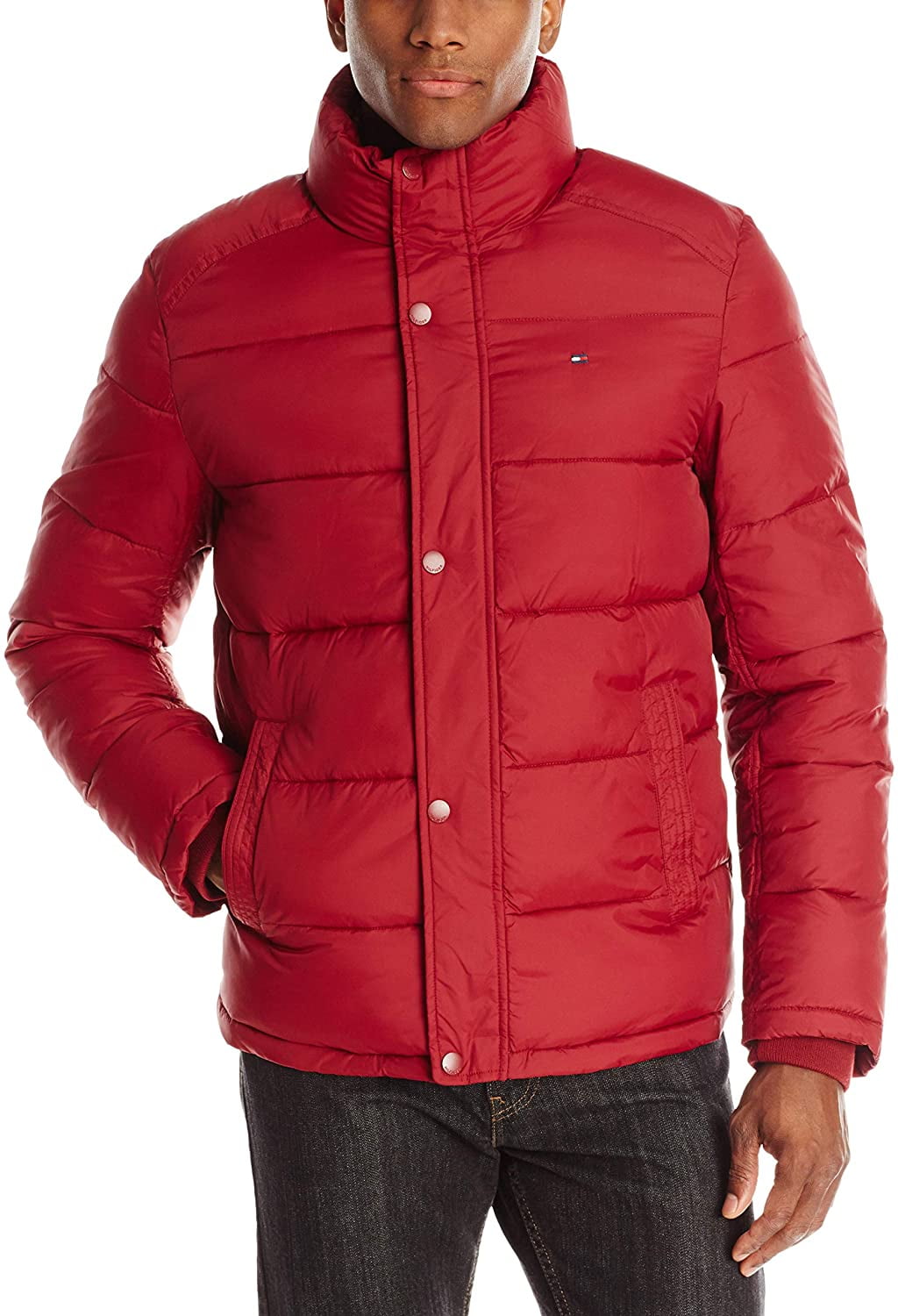 Classic Puffer Jacket, Red, XX-Large 