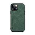 thumbnail image 2 of Techcircle Cover for iPhone 14 Plus 6.7" 2022 Release, Elegant Smooth PU Leather Surface TPU Backplane Luxury Shockproof Case Car Magnetic Suction Heavy Duty Protective Case for iPhone 14 Max, Green, 2 of 3