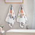 thumbnail image 4 of Goose in Winter Cartoon Leaves Hand Towel Absorbent Bath Towels for Bathroom Sports Gym 28" x 14" Set of 2, 4 of 8