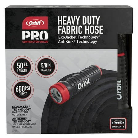 Orbit Pro 50 ft. x 5/8 in. Heavy Duty Fabric Garden Hose