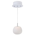 thumbnail image 1 of Maxim E21120-11WT Puffs 1-Light Pendant, White, 1 of 1