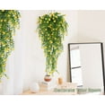 thumbnail image 5 of RECUTMS Outdoor Fake Hanging Plants,Hanging Plant Vine,Faux Eucalyptus Leafs Greenery Vine for Jungle Theme Party Wedding Decoration(Yellow), 5 of 8