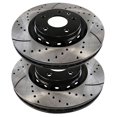 thumbnail image 2 of KAIHUIXING Front Drilled Slotted Brake Rotors 2 for MKT for MKS for Taurus for Special Sedan for Interceptor Utility for Interceptor Sedan for Flex for Explorer, 2 of 9