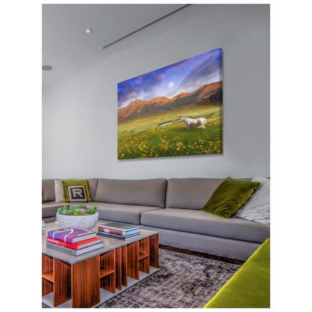 "White Horse Mtn" Painting Print on Wrapped Canvas