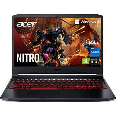 Acer Nitro 5 15.6" 144Hz FHD (1920x1080) IPS Laptop | Intel i7-11800H 8-Core | NVIDIA GeForce RTX 3050 Ti | Backlit Keyboard | Wi-Fi 6 | RJ-45 | USB-C | 32GB DDR4 1TB SSD | Win11 Pro