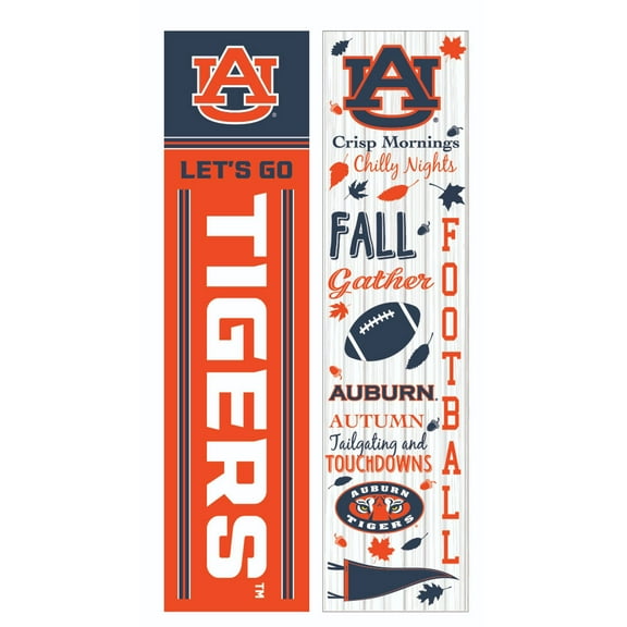 Auburn Tigers 47" Double Sided Fall Leaner Fan Sign