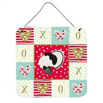 Caroline's Treasures CK5415DS66 Royal Palm Turkey Love Wall or Door Hanging Prints, Red, 6x6, multicolor