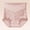 Pink, variant on VONCOS Womens High Waisted Shaping Briefs Tummy Control Underwear - Soft Cotton Blend Lace Trim Seamless No Show Panties Beige,Size L
