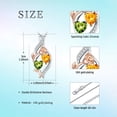 thumbnail image 7 of Taioiat Double Birthstone Necklaces for Women 18K Gold Plated Birthstone Rose Flower Jewelry Anniversary Valentines Day Mother's Day Birthday Gifts for Her Wife Girlfriend Mom, 7 of 7
