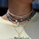 thumbnail image 2 of Gargantilla de cuentas bohemias para mujer, collar de cadena con colgante de 26 letras iniciales, joyería de perlas de concha de moda, accesorios bohemios, 2 of 4