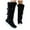 #243-Black, variant on Roncen Women's Thermal Mid-Calf Boots with Belt Buckle - Plus Size Casual Lined Winter Boots, Solid Color Slip-Resistant Low Heel Ankle Boots for Autumn/Winter Fashion