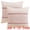 Pink, variant on Unique Bargains Geometry Weave Patchwork Pillow Covers Set of 2 Pink 18" x 18"