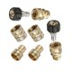 thumbnail image 1 of 1 juego (8 piezas) de accesorios para lavadora a presión, kit de conector rápido de manguera de alta presión, conecta lanza de barril y manguera, juego de accesorios de cobre rápid, 1 of 5