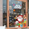 thumbnail image 3 of Pegatinas de Feliz Navidad para el hogar, decoración de ventana, copo de nieve, Papá Noel, alce, muñeco de nieve, pegatina de pared, decoración de escaparate, 2024, 3 of 4