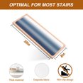 thumbnail image 5 of White and Blue Gradient Stair Treads Non Slip for Steps Minimalist Dark Blue Ombre Modern Art 7 Pcs Reusable Adhesive Stair Runner Mats for Dogs Elders Carpet Treads Rugs for Staircase 8x30 In, 5 of 9