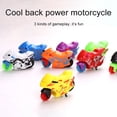 thumbnail image 3 of 4pcs/8pcs Motorcycle Toys Set Miniature Motorbike Toys Plastic Friction Motorcycles Push and Go Friction Powered Toy Motorbikes for Birthday Party Favors Supplies Cake Toppers for Kids, Random Colors, 3 of 9