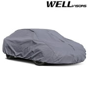 WellVisors All Weather UV Proof Gray Car Cover for 1983-1988 Plymouth Caravelle Coupe/ Sedan 3-6899956SN
