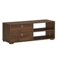 thumbnail image 5 of Gymax TV Stand Entertainment Media Center Console for TV's up to 55'' w/Drawers Walnut, 5 of 10