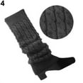 thumbnail image 2 of Women Leg Warmers Crochet Cable Knit, Winter Boot Cuffs Toppers Socks for Fashion and Warmth, Dark Gray, 2 of 4
