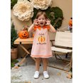 thumbnail image 4 of Toddler Baby Girl Halloween Thanksgiving Outfit Bow Sleeveless Cutest Pumpkin Turkey Dress Clothes, 4 of 8