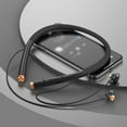 thumbnail image 2 of Nkmbld Portable Bluetooth Headphones, Wireless Bluetooth Earphones, Neck Mounted, Long Standby Range, Sports Earphones, Black, 2 of 8