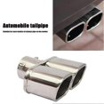 thumbnail image 1 of Dual Exhaust Tail Pipe Muffler Tip Bolt-on Square Slant Cut 25 inch Inlet, 1 of 5