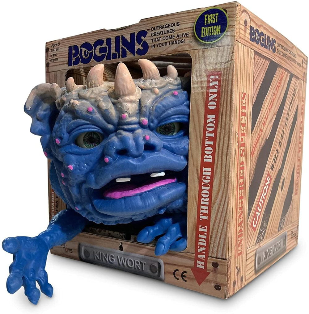 Boglins King Wort 8” Collectible Figure with Super Stretchy Skin & Movable Eyes and Mouth Popular Retro Toy from The 80's for Kids and Collectors 