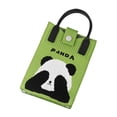 thumbnail image 2 of Bolsa de punto para teléfono para mujeres y niñas, adorable bolso de punto con estampado de panda para teléfono celular Fruta verde, 2 of 8