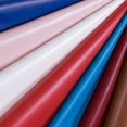 thumbnail image 5 of Tela de piel sintética por metro para fundas de sofá, tapicería, costura artesanal, patrón de piel de cordero, tela impermeable gruesa de PU, color azul liso, 5 of 5