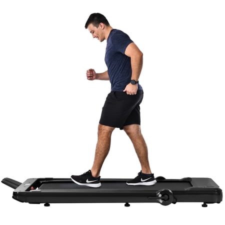 TSKER Folding Treadmill  Installation-Free Under Desk Electric Treadmill 2.5HP  with Bluetooth APP and speaker  Remote Control  Display  Walking Jogging Running Machine