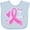 Blue, variant on Inktastic Love, Care, Cure Breast Cancer Awareness Pink Ribbon Boys or Girls Baby Bib
