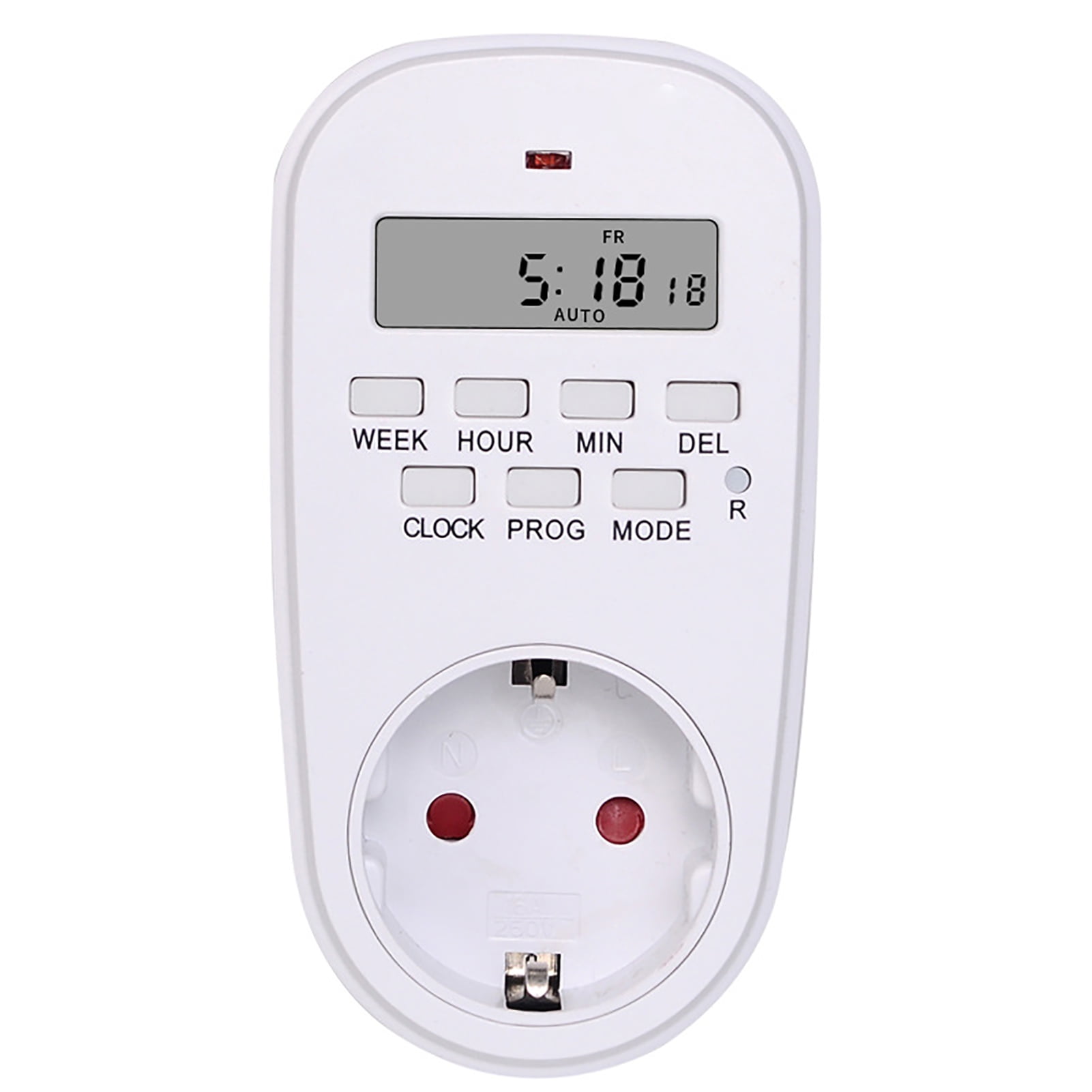 Electronic Digital Mains Plug-in Timer Socket with LCD Display 12/24 Hour 7 Days 