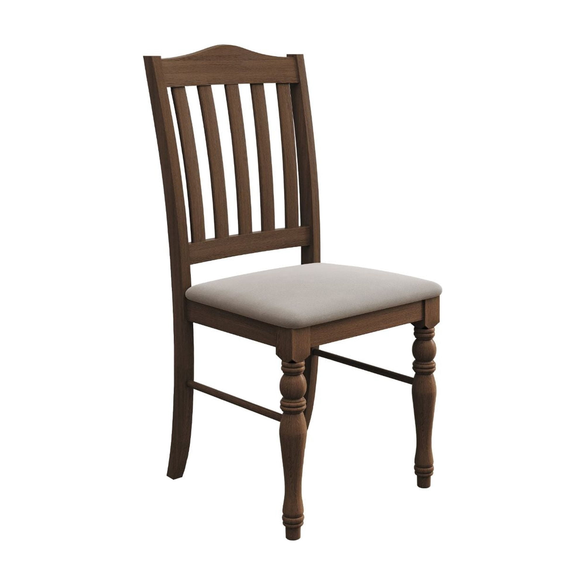Home Design Mayfield Dining Chair (Set of 6), Warm Gray/Brown