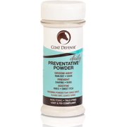Coat Defense Daily Preventative Powder for Horses - Safe & Effective Equine Sweet Itch, Skin Funk, Scratches, & Rain Rot Treatment - Dry Shampoo for Horses, 8 oz Formula with All Natural Ingredients