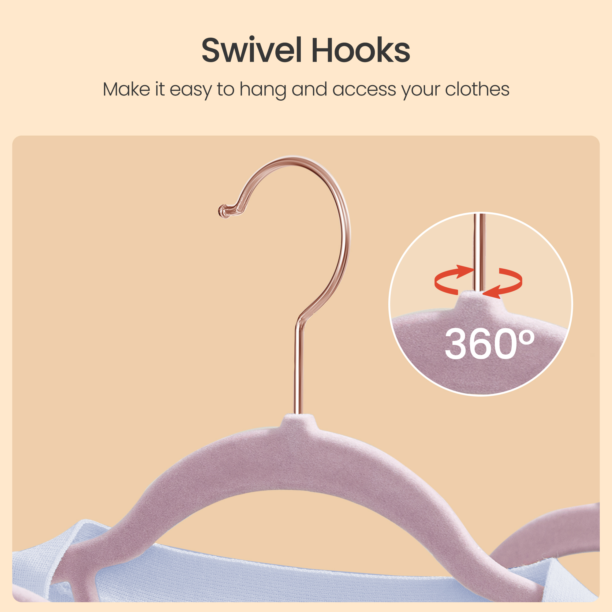 LEDREM 50-Pack Velvet Hangers, Non-Slip Clothes Hangers with 360° Swivel Hooks, Slim & Sturdy for Coat, Dress, Space-Saving, Lavender Purple