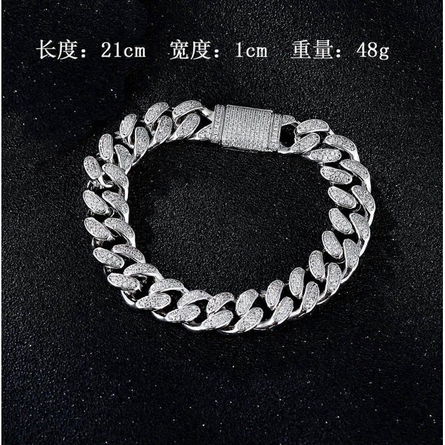 Hip-hop jewelry necklace eye zircon men's necklace high quality micro-inlaid