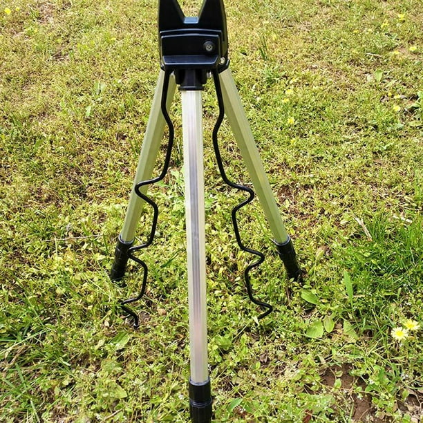 Amdohai Aluminum Alloy Telescopic Fishing Rod Stand Rest Sea Fishing Rods  Tripod Holder Fishing Pole Bracket Adjustable 3 Sections Fishing Accessory  