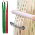 thumbnail image 3 of Benehair Hair Tinsel 48" 400 Strands Sparkling Party Tinsel Hair Extensions Highlights Red/Green Synthetic Hair Streak Bling, 3 of 7