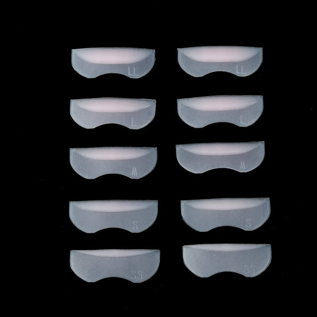Rizador de pestañas de elevación, 5 pares de almohadillas de pestañas de elevación duraderas de silicona Almohadilla de pestañas de elevación de ojos Claridad notable