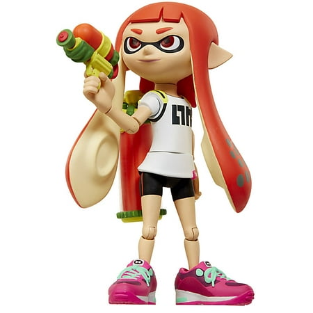World of Nintendo Inkling Girl with Blaster Action (Best Figure In The World Girl)