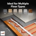 thumbnail image 7 of HEATWAVE 30 Sqft 120V Electric Floor Heating System Includes 7-Day/4 Event Programmable GFCI Thermostat, 7 of 7