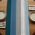 thumbnail image 5 of Table Runners 90 Inches Long Dress Scarves, Blue Ombre Wooden Farmhouse Coffee/Dining/Kitchen Table Runner for Living Room, Farmhouse Retro Wood Gradient 13x90 Inch, 5 of 9