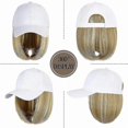 thumbnail image 2 of Adjustable Wig Cap with 14" Straight Bob Hairpiece for Women & Girls, Ash Blonde & Bleach Blonde Mix Synthetic Fiber Hair Accessory, 2 of 5