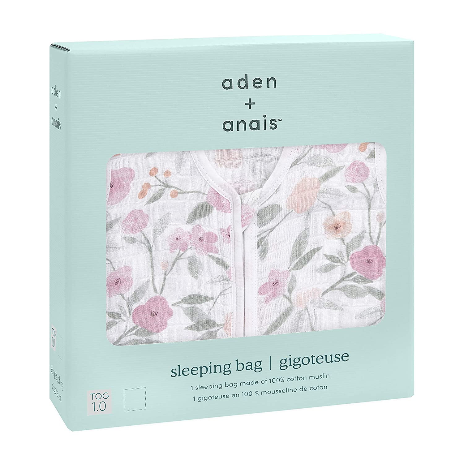 aden + anais, classic sleeping bag, ma fleur-garden party