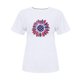 thumbnail image 4 of Tops Cortos para Mujeres Bandera de Moda Impresa Cuello Redondo, Camiseta de Manga 3/4 para Uso Diario, Casero Y Cómodo, 4 of 4
