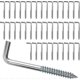 thumbnail image 1 of 40 Pcs L-hook Screws Square Hook Screws, 1 of 5