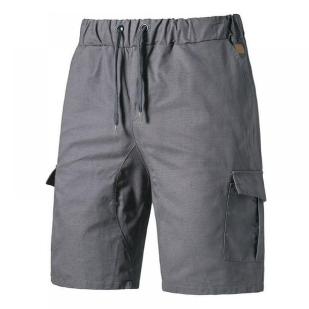 Men's Cargo Shorts, Elastic Waist Relaxed Fit Big Pockets Classic