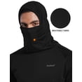 thumbnail image 2 of BALEAF Men's Sun Protection Hoodie Shirt UPF 50+ Long Sleeve UV SPF T-Shirts with Mask Rash Guard Fishing Lightweight Black XS, 2 of 5