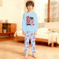 thumbnail image 2 of Tiweut Boy and Girl Outfits Pajama 67 Printed 2 Piece Tops and Pants Nightwear Set, 2 of 4