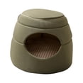 thumbnail image 4 of Cama para gatos multiusos, acogedora y cómoda, para dormir, para gatitos, perros y gatos. Verde, 4 of 9